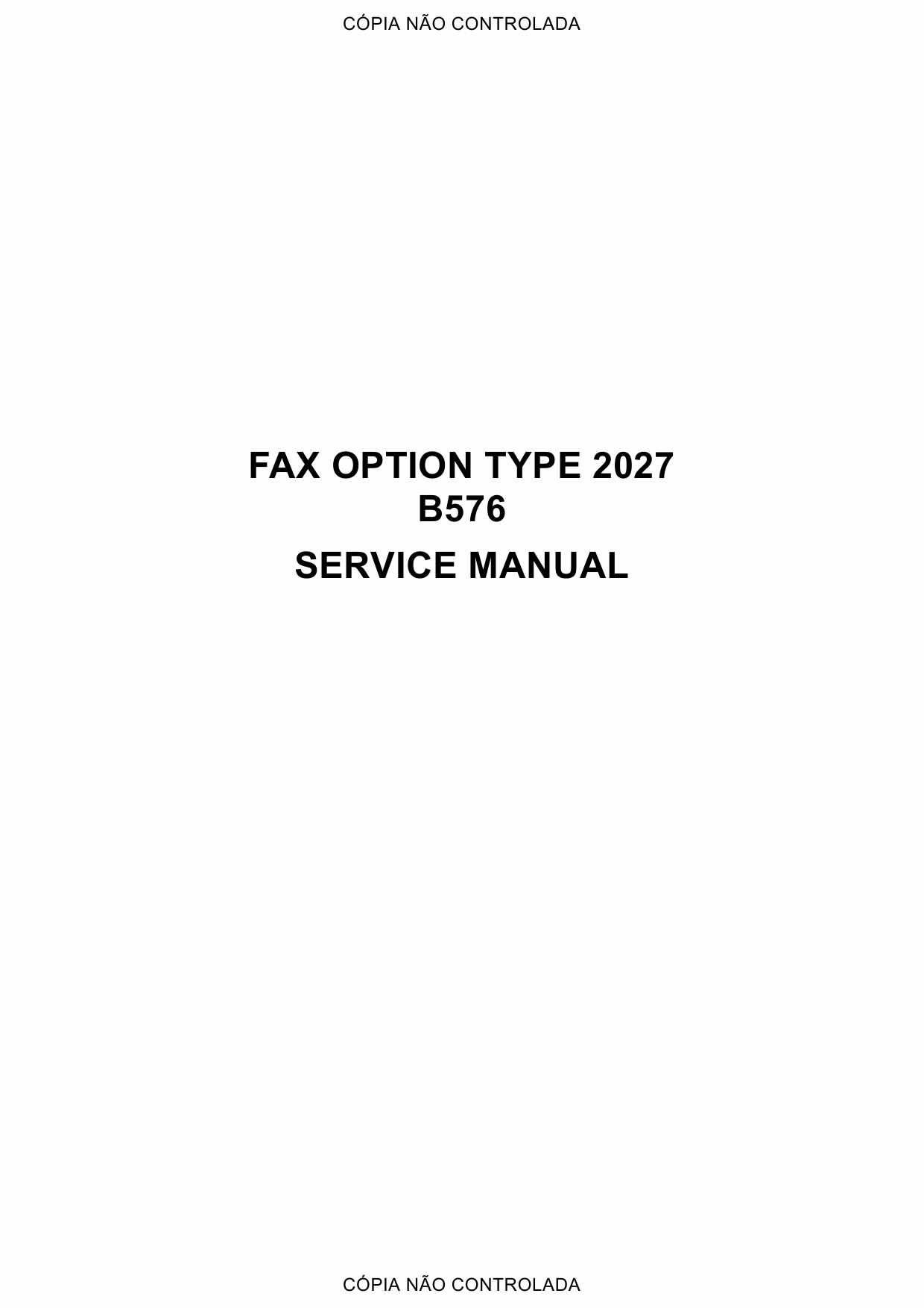 RICOH Options B576 FAX-OPTION-TYPE-2027 Service Manual PDF download-1